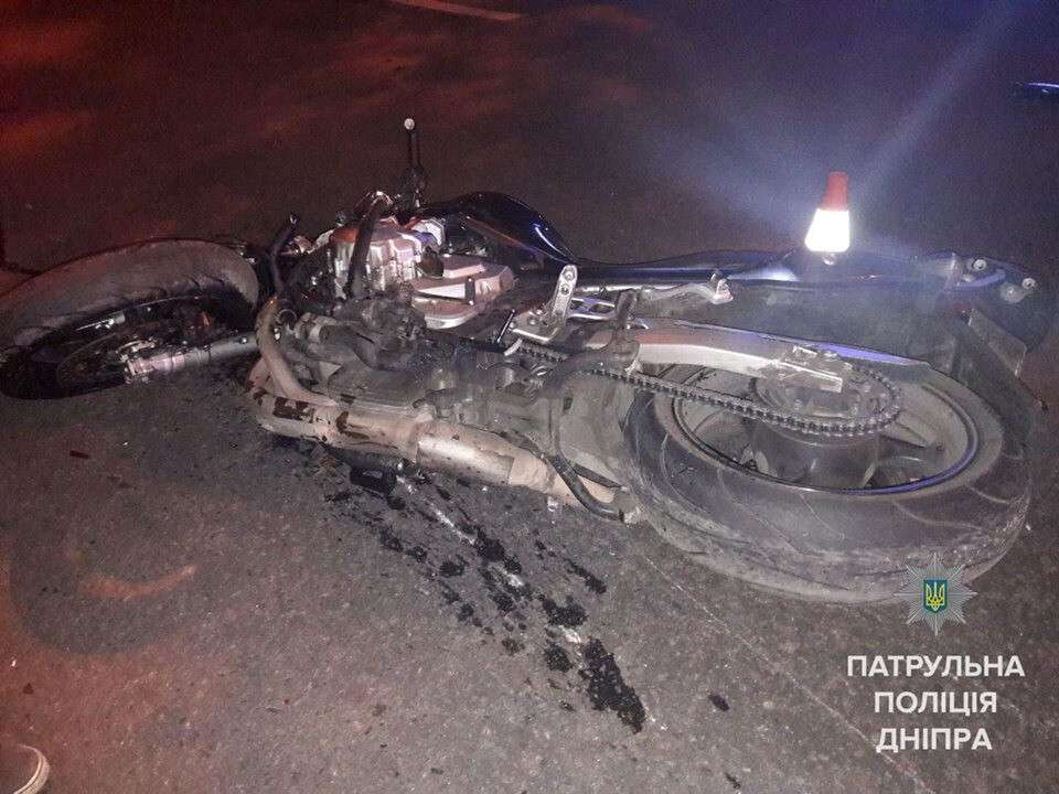 Патрульные задержали пьяного мотоциклиста в центре Днепра (Фото)