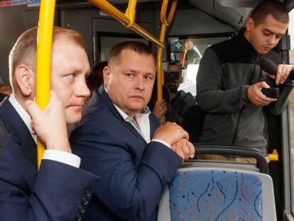Борис Филатов открыл новый троллейбусный маршрут на жилмассив Сокол
