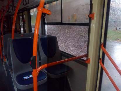 В Днепре злоумышленники стреляли в два троллейбуса и маршрутку: фото