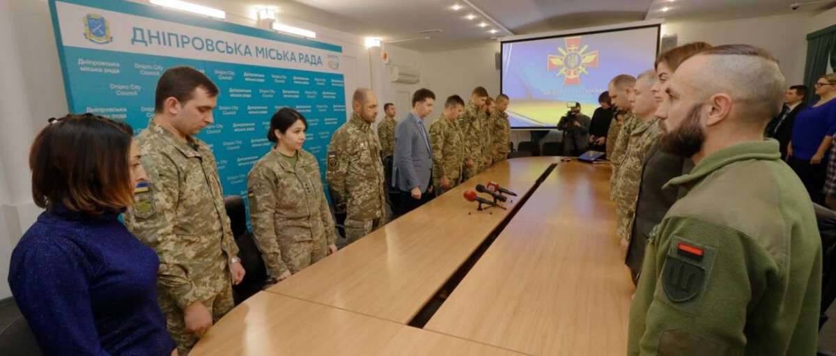 В Днепровской городском совете поздравили участников АТО и ООС с Днем Вооруженных сил Украины