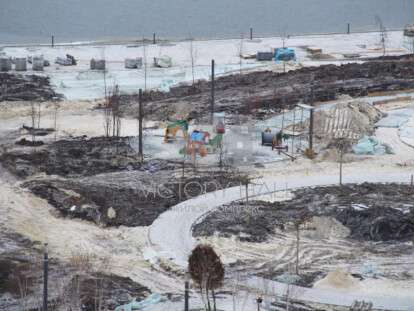 В Днепре показали, как создается сквер на Набережной Победы: фото