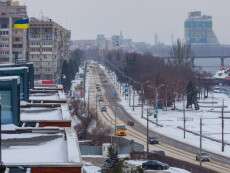 В Днепре замедленно движение общественного транспорта из-за непогоды