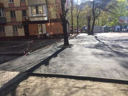В Днепре восстановили тротуар на проспекте Гагарина: фото