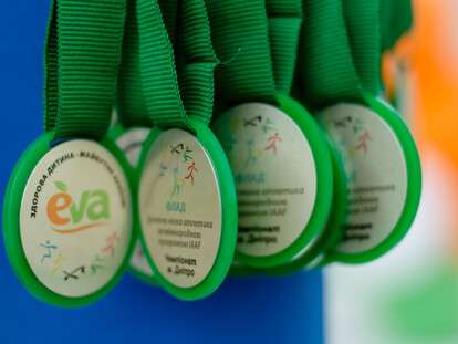 У Дніпрі близько 200 юних легкоатлетів змагалися за міжнародною програмою IAAF