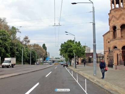 Днепряне предложили, как улучшить велосипедную дорожку по улице Курчатова: фото
