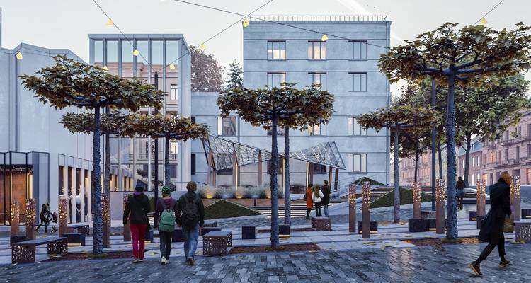 Нові дерева, фонтани та пішохідна зона: Як виглядатиме вулиця Короленка в Дніпрі після реконструкції (ФОТО)
