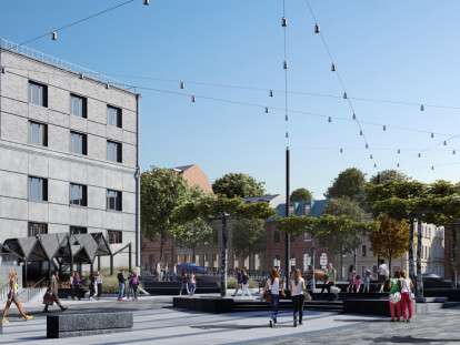 Нові дерева, фонтани та пішохідна зона: Як виглядатиме вулиця Короленка в Дніпрі після реконструкції (ФОТО)