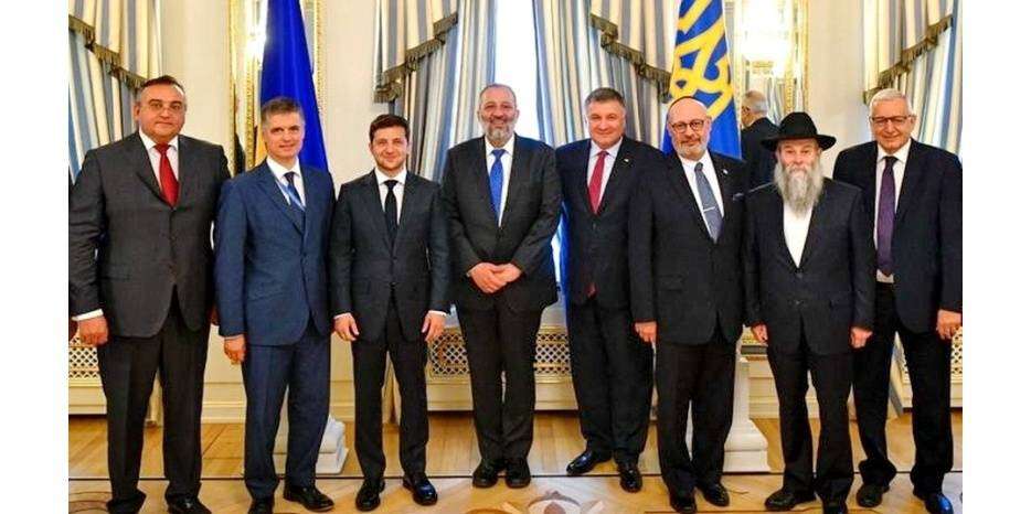 Президент Украины встретился с главой МИДа Израиля и главным раввином Днепра