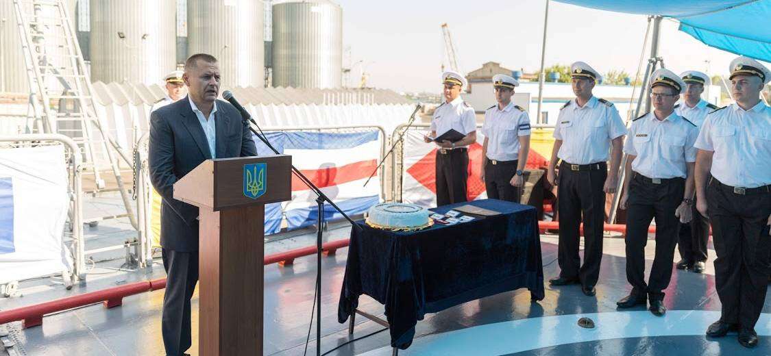 Борис Філатов взяв участь у святкуванні 26-ї річниці підняття прапора Військово-морських сил України на фрегаті «Гетьман Сагайдачний» (ФОТО)