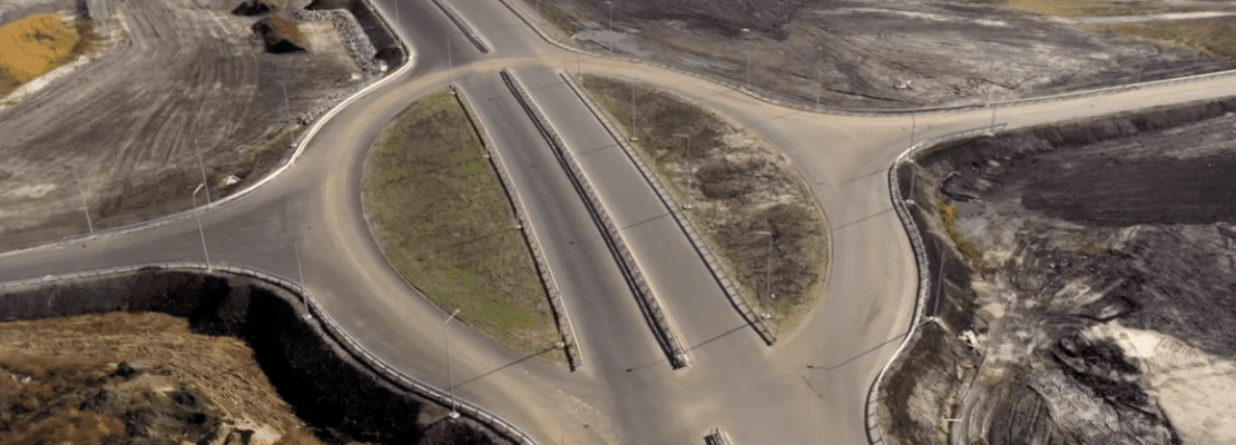Вместо поля, четырехполосная дорога: новая трасса Днепр-Решетиловка (ФОТО, ВИДЕО)