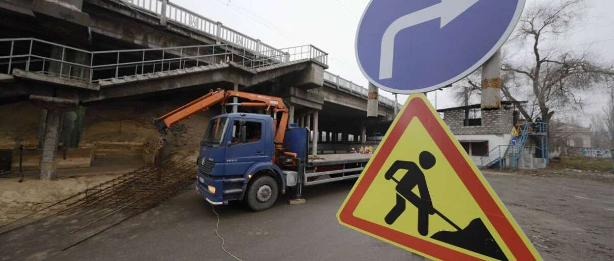 У Дніпрі ремонтують аварійний шляхопровід на Слобожанському проспекті