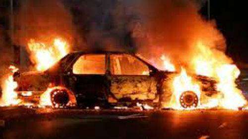 В центре Днепра опять горели автомобили