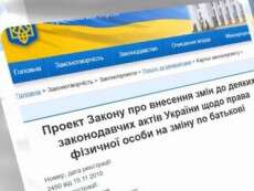 Украинцам могут разрешить брать отчество по матери