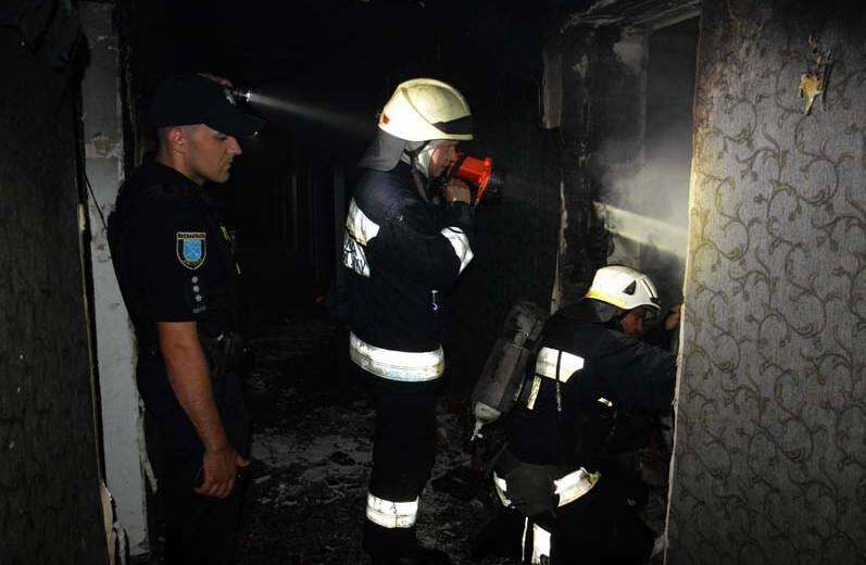 В Днепре произошел  пожар в студенческом общежитии (ФОТО,ВИДЕО)