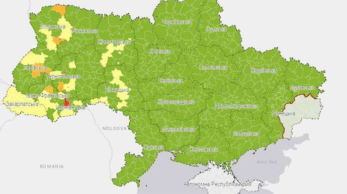 В Украине определили карантинные зоны: в какой оказалась Днепропетровщина