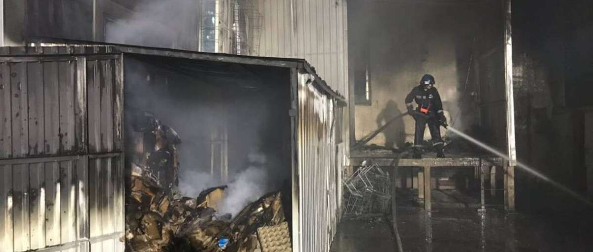 Пожар в супермаркете “Varus”: огнем уничтожено 120 квадратных метров