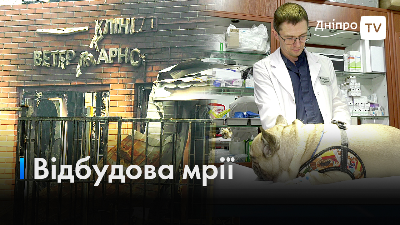 Розпочата відбудова зруйнованої російською ракетою ветеринарної клініки