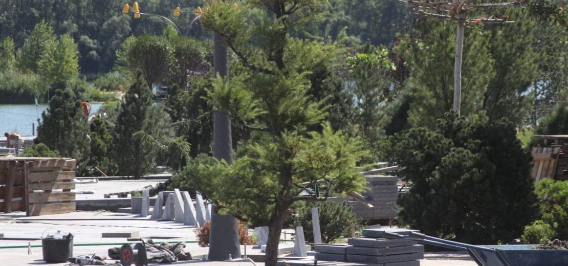 Как выглядит сквер «Правобережный» в Днепре за 3 недели до открытия (ФОТО)