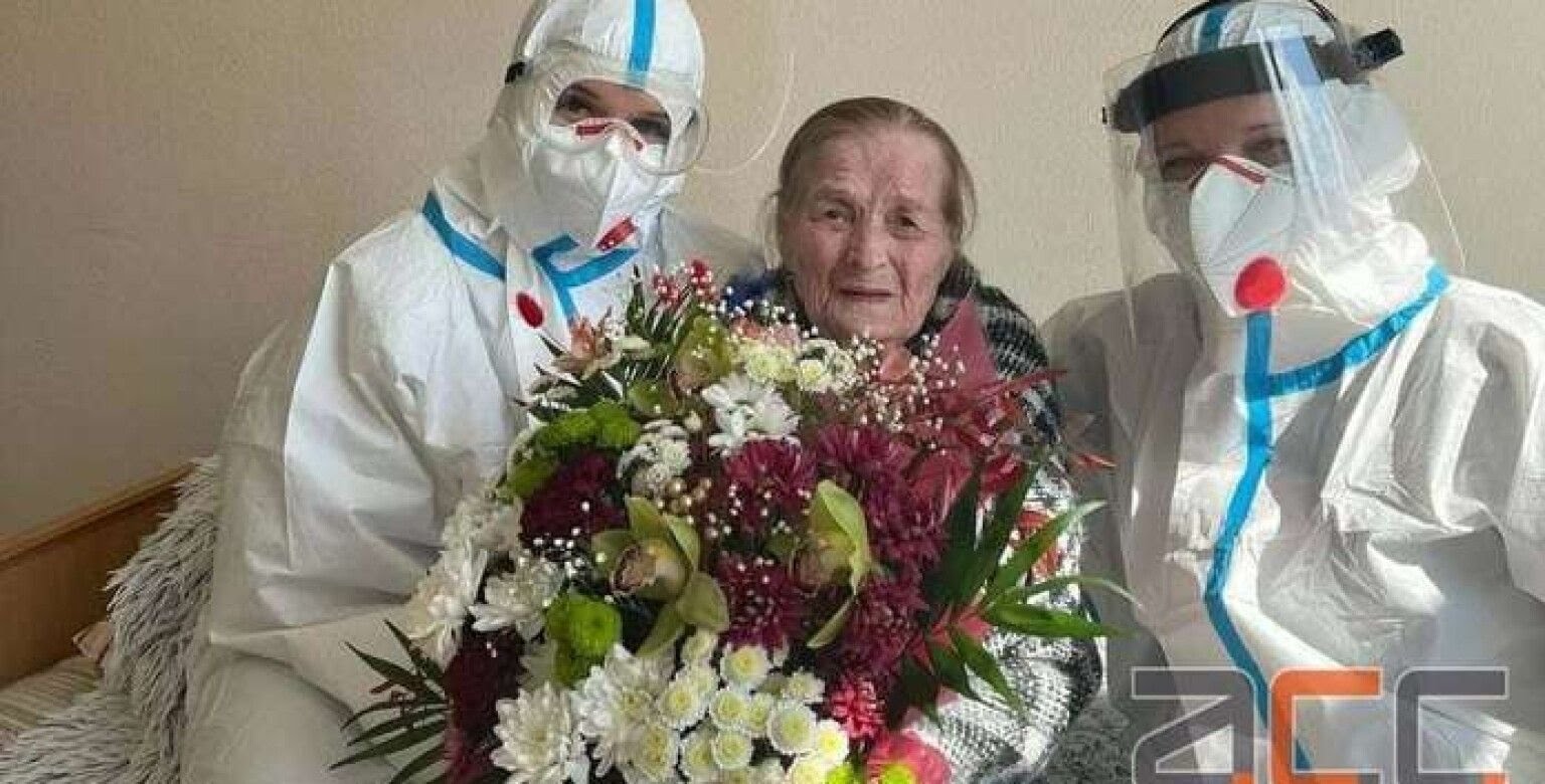 В 100 лет поборола COVID-19