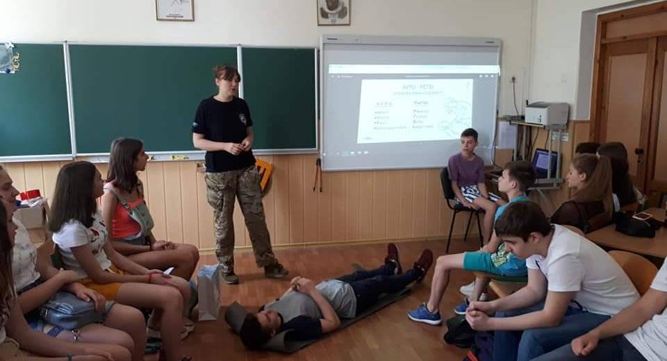 Восьмикласникiв навчали надавати першу домедичну допомогу