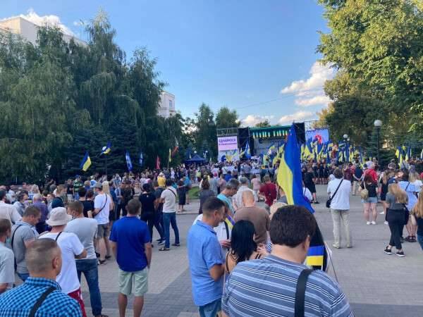 В Днепре прошла акция “Патріоти, єднаймося!” (ВИДЕО)