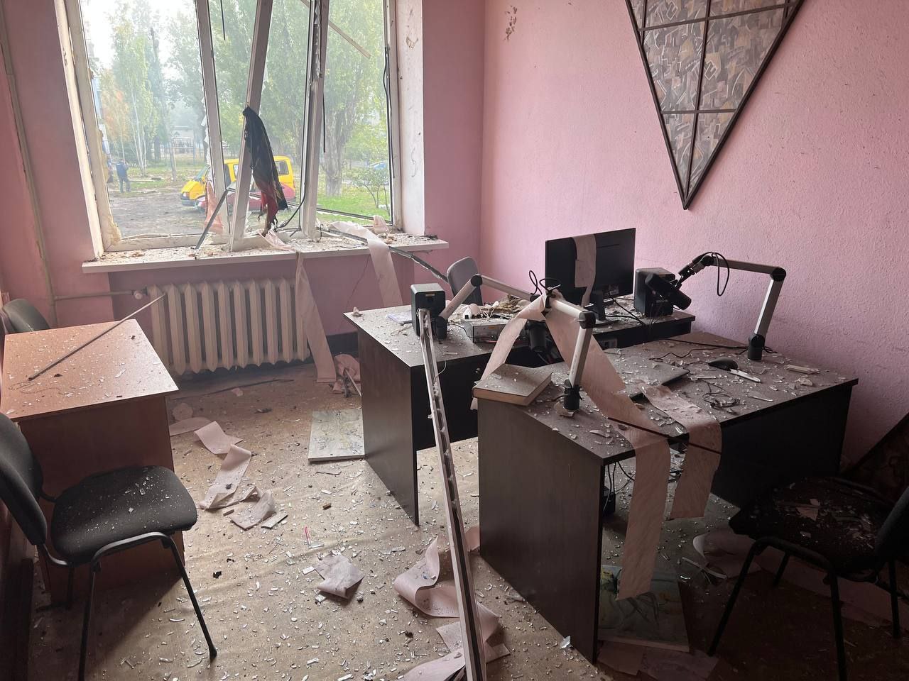У Мелітополі вибух. Пошкоджено будівлю пропагандистського телеканалу