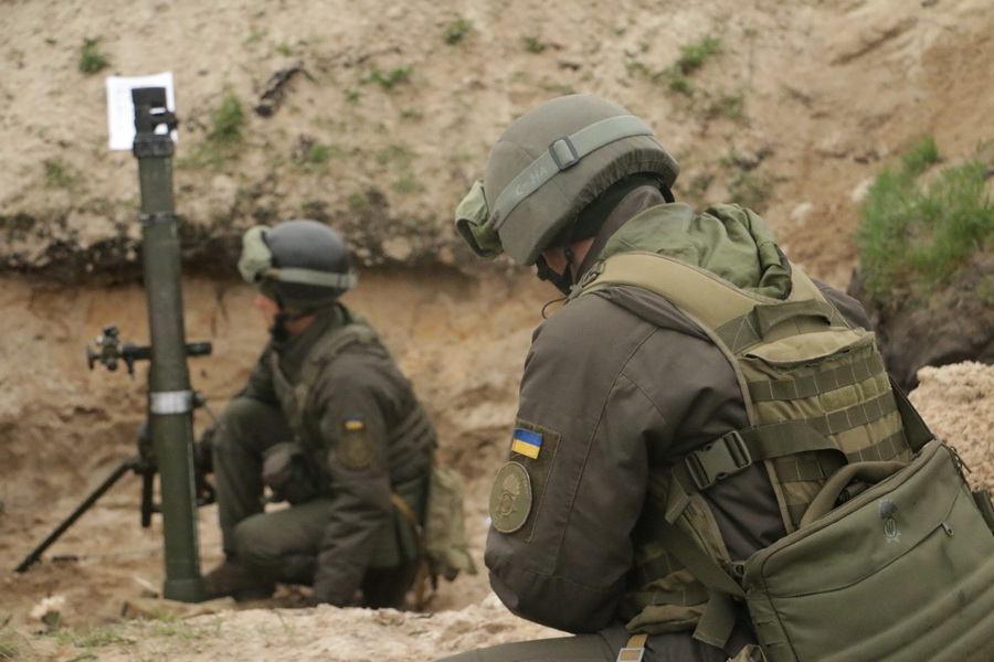 Украинские минометчики провели двухнедельные учения