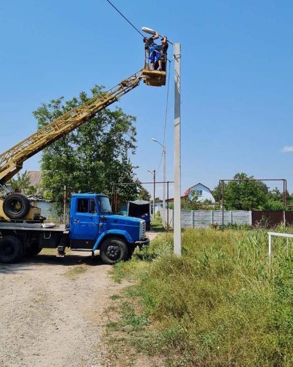 В Днепре осветили улицу Ветряную