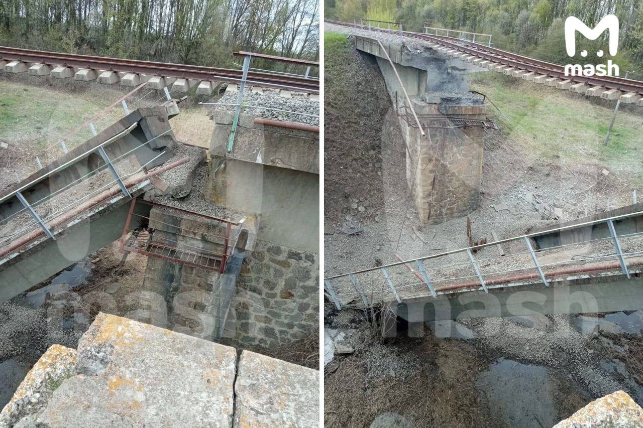 В Курській області “втомився і приліг” залізничний міст