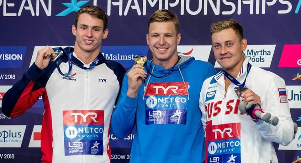 Днепровец Андрей Говоров стал чемпионом Европы в плавании на 50 метров баттерфляем