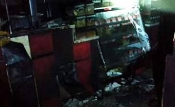 В Днепре сгорел алкомагазин