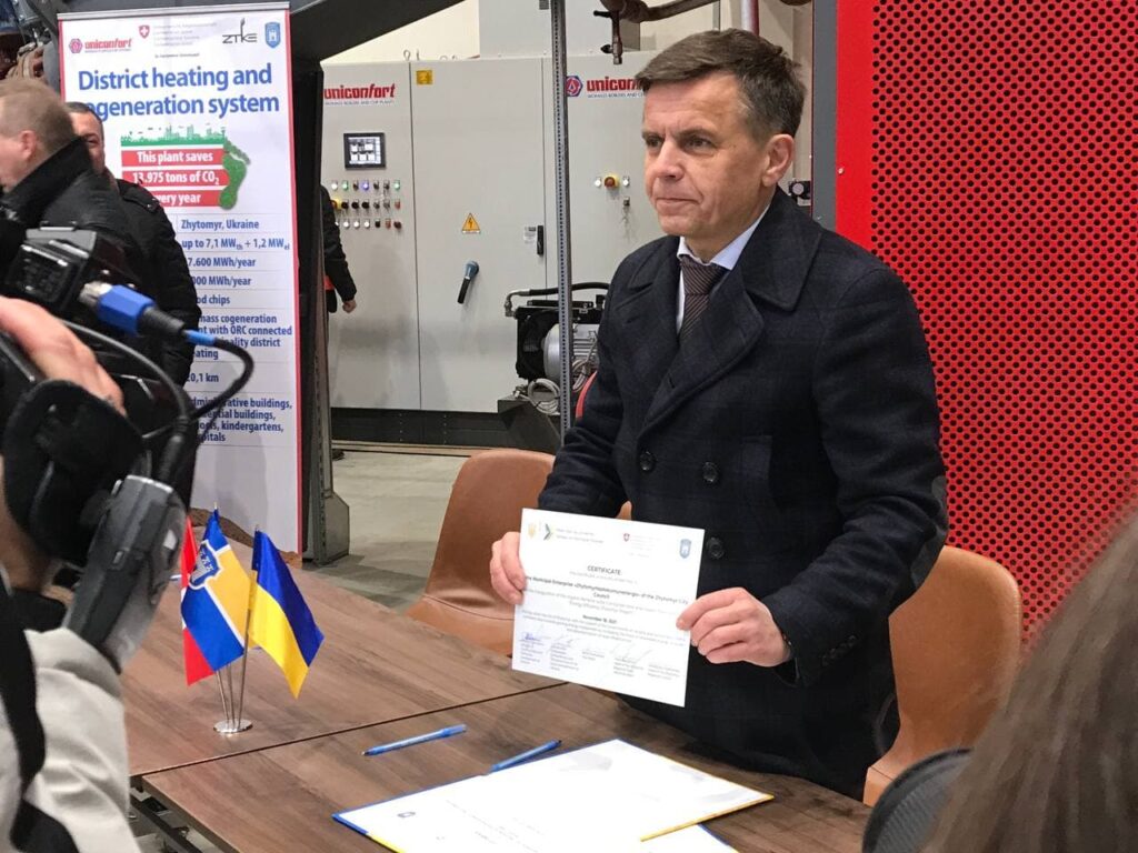 Перша комунальна ТЕЦ з 90% ККД – крок до енергонезалежності Житомира – мер і співзасновник «Пропозиції» Сергій Сухомлин