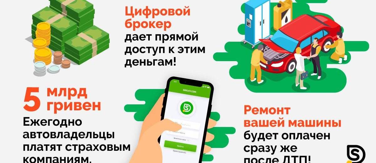 Есть контакт.  В Днепре создали сервис Sdelky, который поможет водителям при ДТП