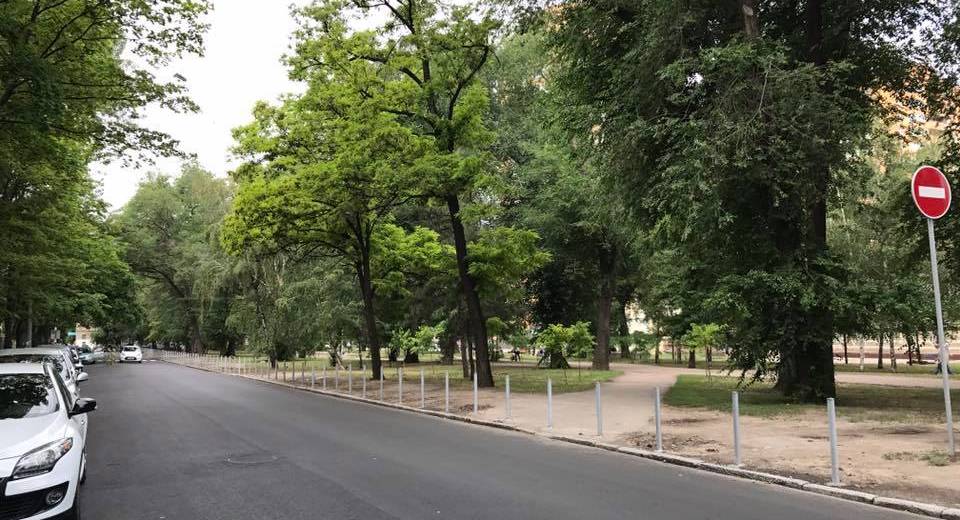 Заммэра Днепра спас сквер от автомобилей: фото