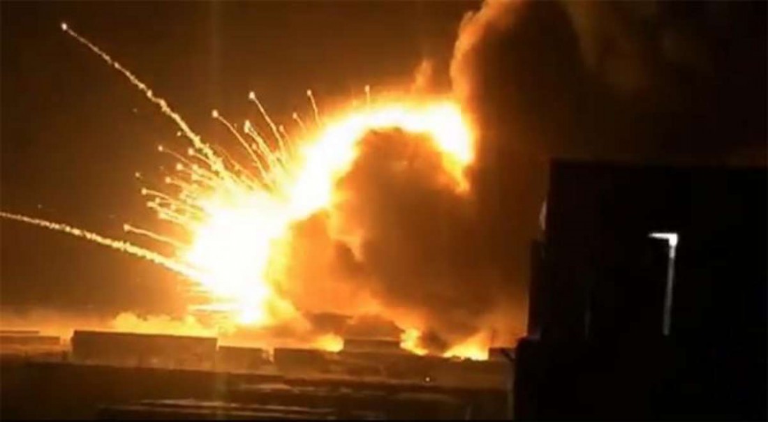 Под Днепром подорвали целый склад боеприпасов (ВИДЕО)