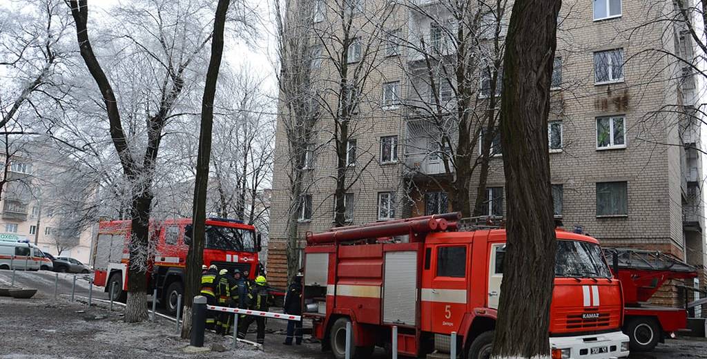 В Днепре загорелось студенческое общежитие (ФОТО)