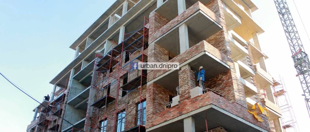 В Днепре показали строительство нового жилого комплекса на Воскресенской: фото