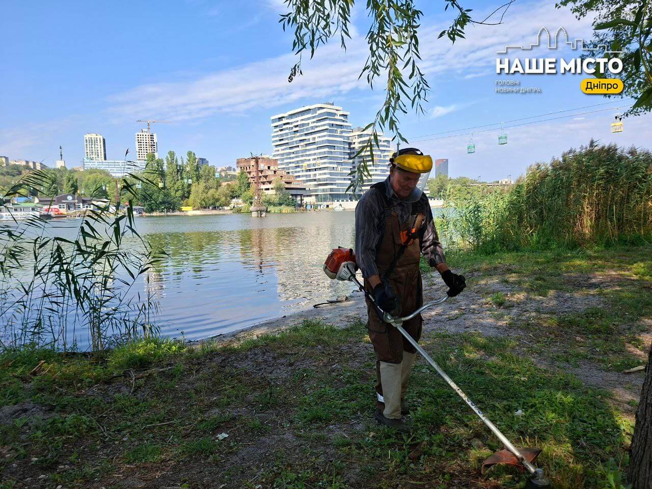 В парку Дніпра триває боротьба з інвазивними рослинами