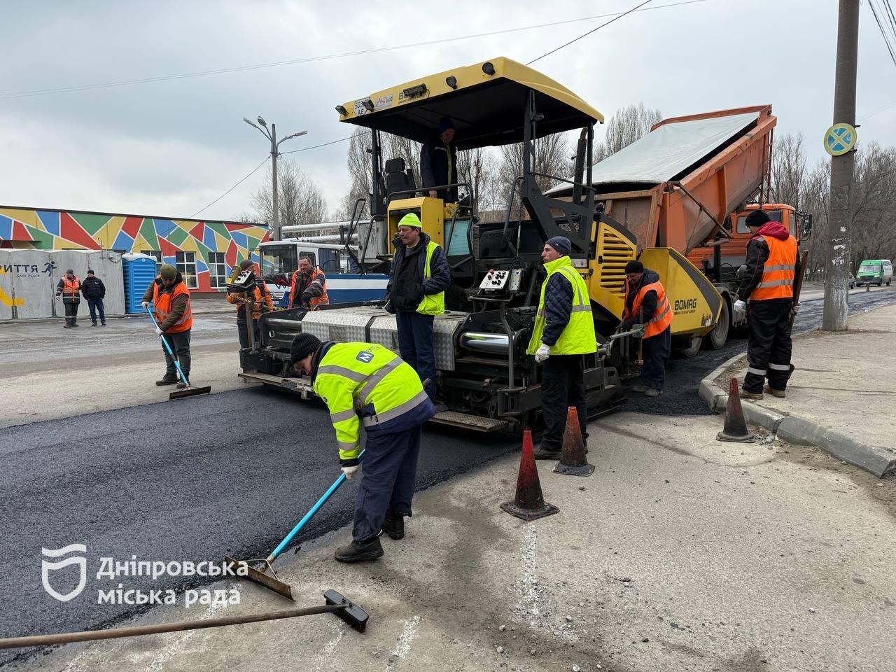 У Дніпрі оновили 350 тис. кв. м доріг у 2025 році