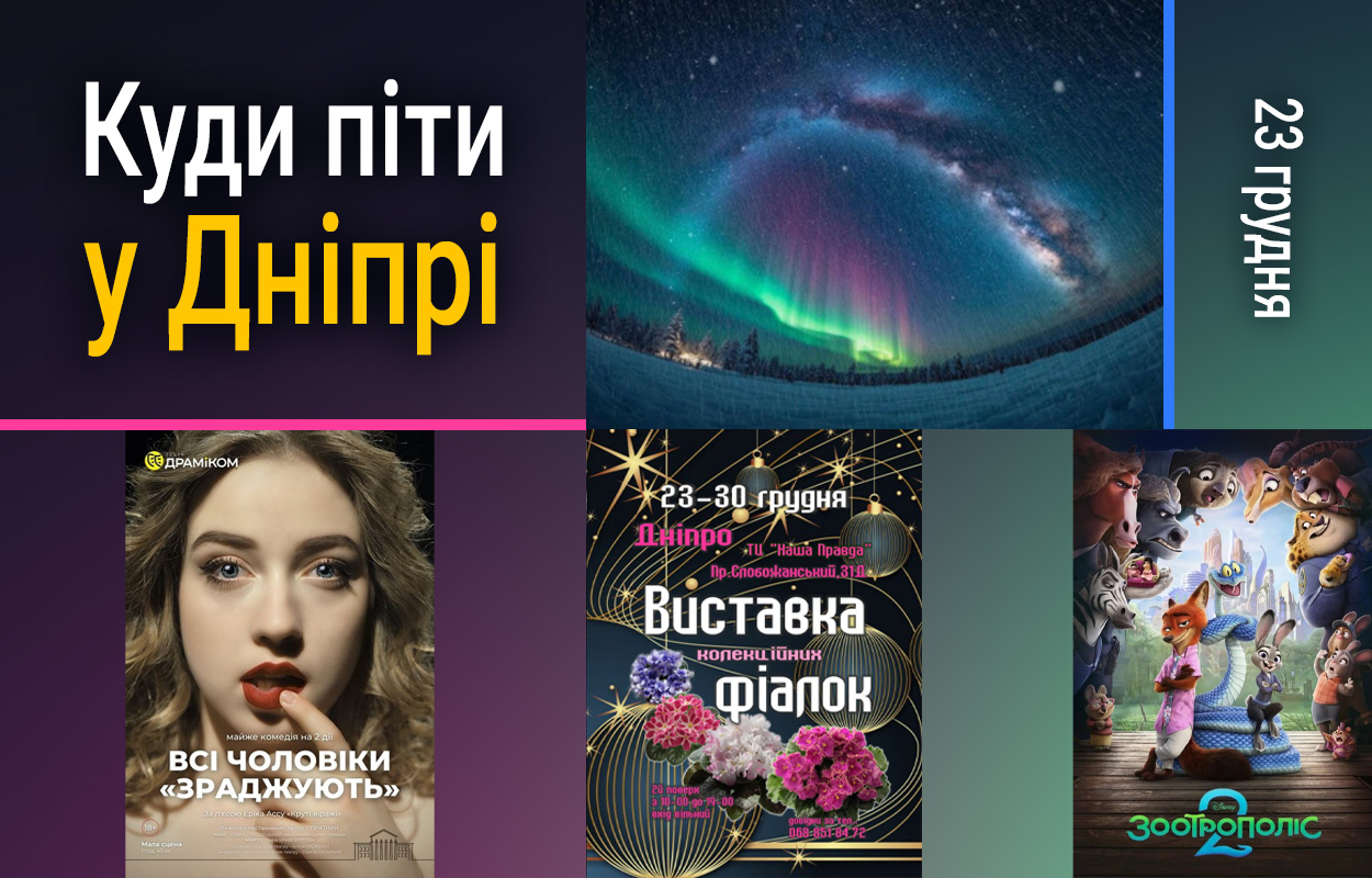 Культурні події Дніпра: виставка фіалок 23 грудня