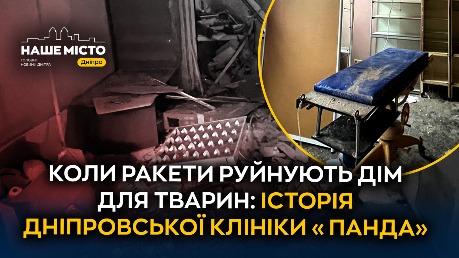 Ракетний обстріл Дніпра: уражена ветеринарна клініка «Панда»