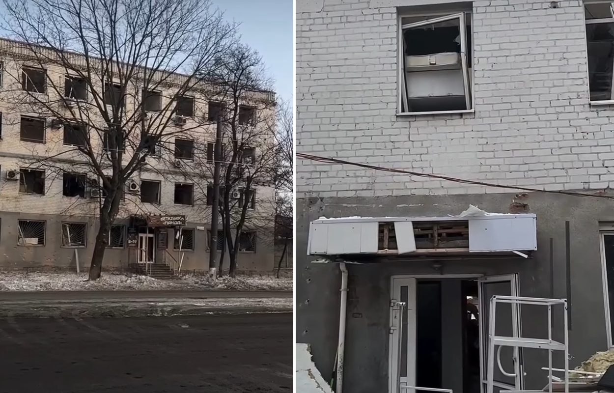 У Дніпрі ветклініка «Панда» зазнала повторної шкоди через ворожу атаку