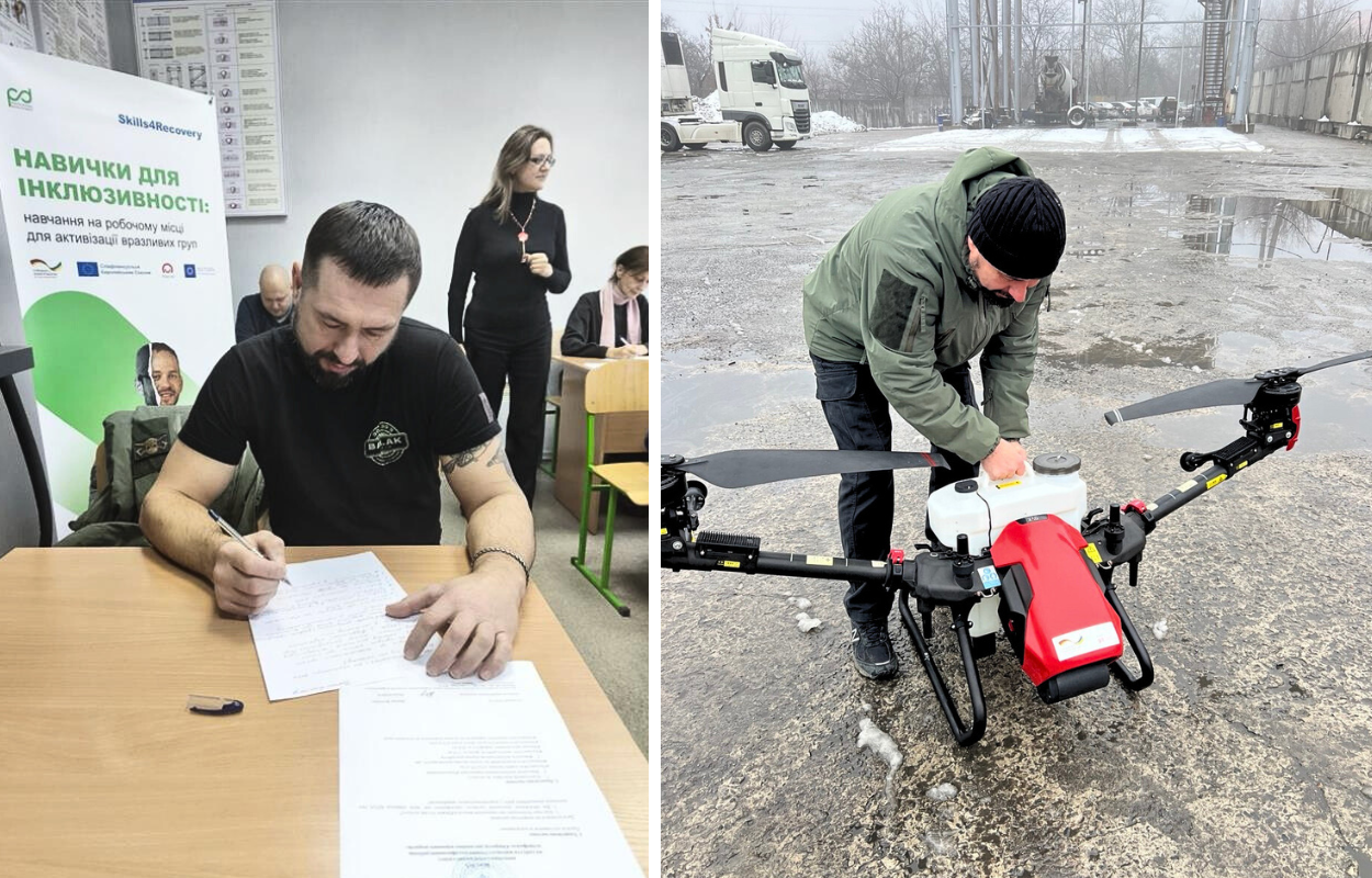 Ветеран з Дніпра перекваліфікувався в оператора дронів після війни