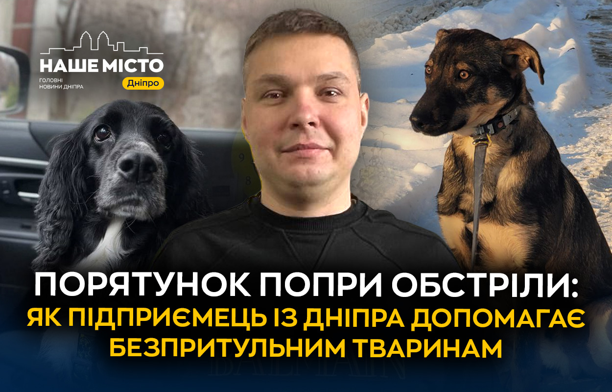 Власник автобізнесу з Дніпра рятує безпритульних тварин