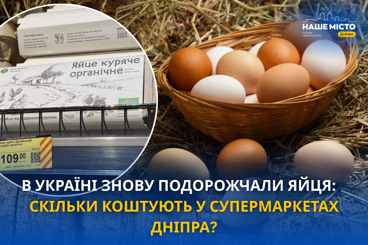 Ціни на яйця в Дніпрі знову зросли: останні дані