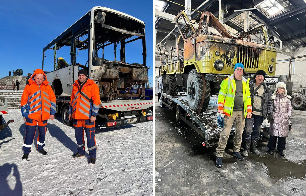 У Дніпрі пройшов автопробіг в пам'ять про пошкоджені війною авто