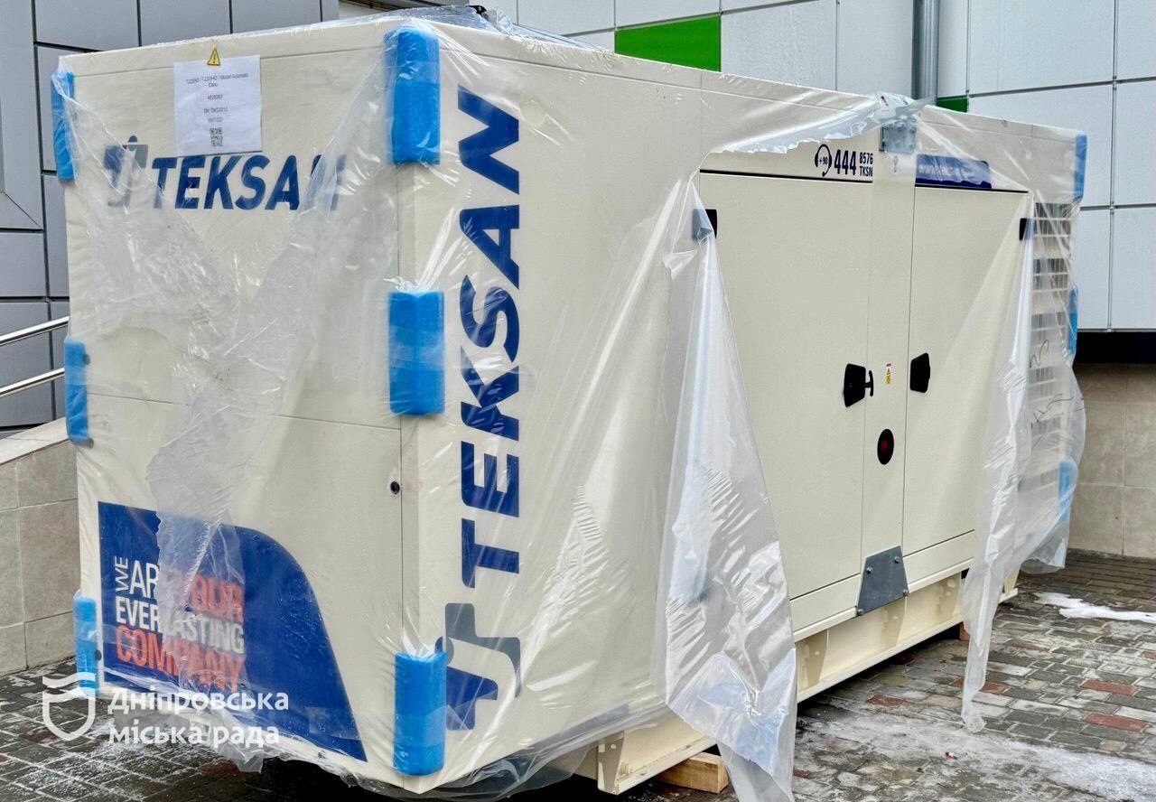 Дніпро отримав нові потужні генератори від компанії ASBISC ENTERPRISES PLC для центрів первинної допомоги