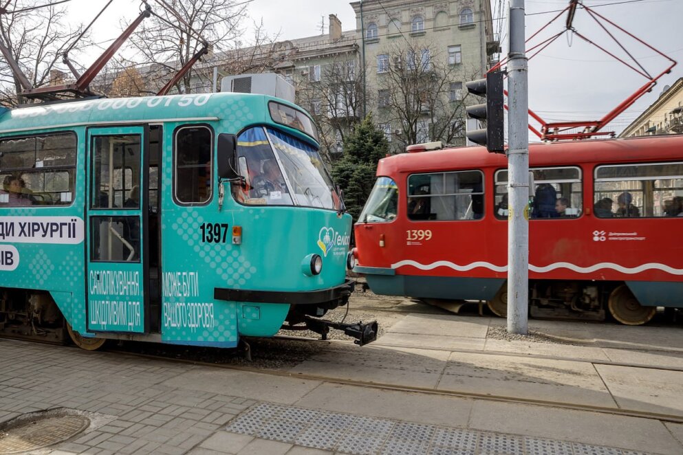 Тимчасові зміни в русі трамваїв у Дніпрі